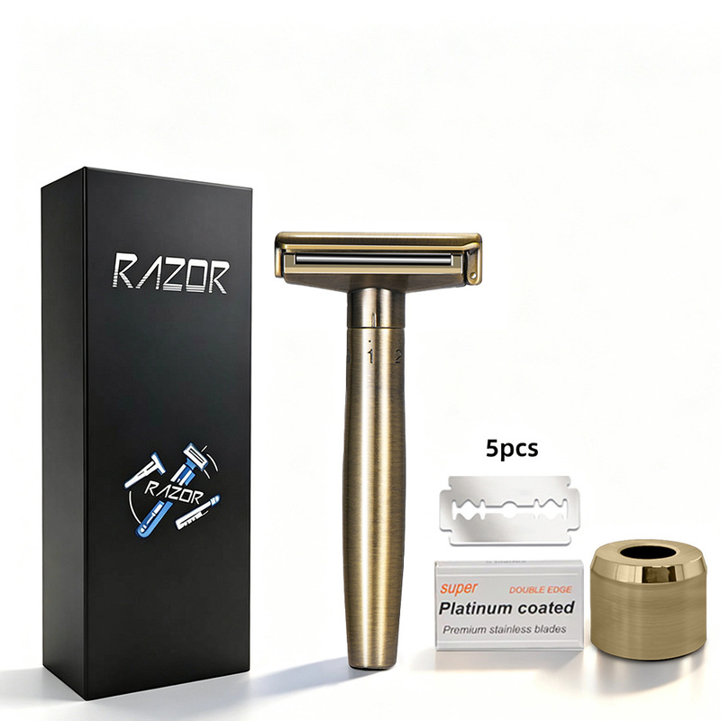 Foreign Trade Manual Razor, Fully Washable Old-Fashioned Razor, 6-Level Adjustable Sharp Razor, Wholesale Razor