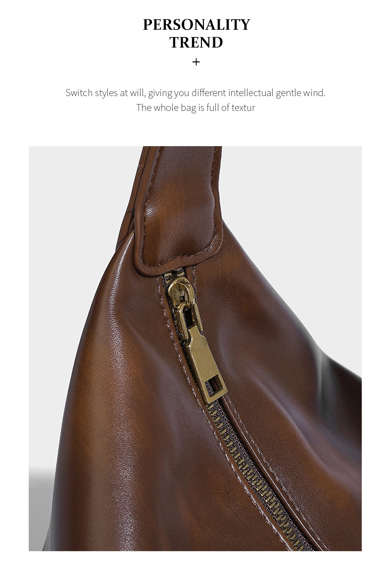 Elegant Large Capacity Soft Leather Hobo Shoulder Bag For Women_voghion.com