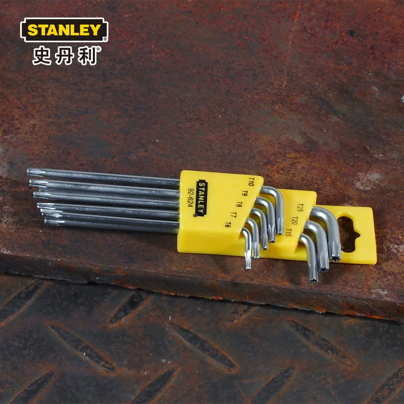 Набор шестигранных ключей Stanley из 8/9 предметов с отверстием в центре 92-624/92-625-23