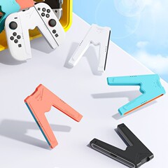 JemdoはSwitch1/2に適しています。ABS素材の充電しながらプレイできるケース付き充電V型グリップ。