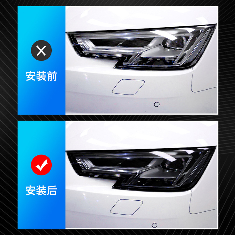 Car headlight protective film: Tanier Control Color Change - tpu-light-black-light-film-30cm-wide-1-meter