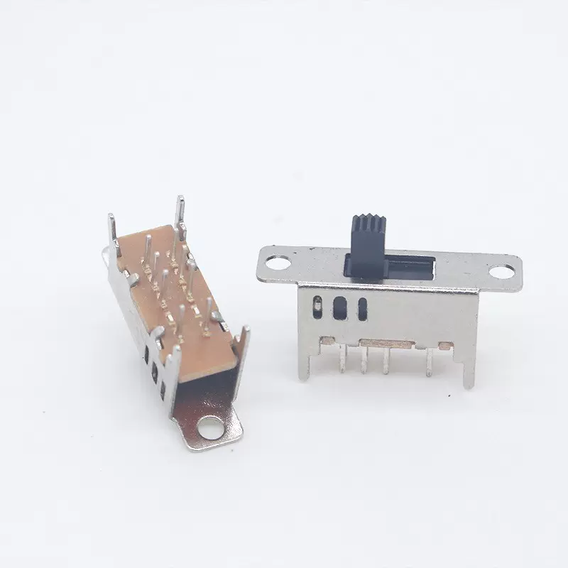 长期供应直插拨动开关SS12D00系列两排三档拨动开关 微型拨动开关