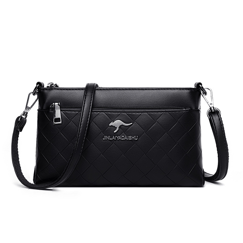 Soft Leather Small Bag for Middle-Aged and Elderly Women 2024 New Mother Bag Single Shoulder Crossbody Bag Mother-In-Law Grandma Soft Leather Bag