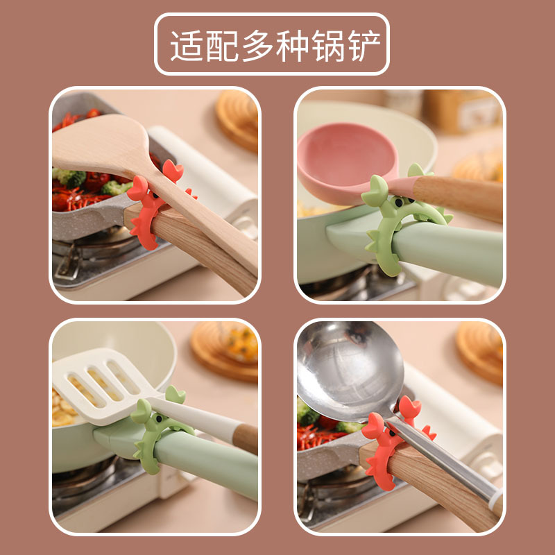 Rack de pala para cocina doméstica estufa de cocina anti-derrame de pala para utensilios de cocina colocando y colocando rack de pala para soportar rack de almacenamiento móvil