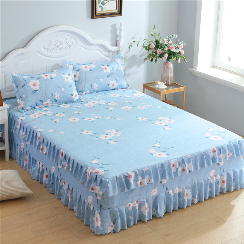 Una sola cubierta de cama de color sólido cubierta de cama de cama coreana sábanas de cama 1 m 1.5 / 2.0 m