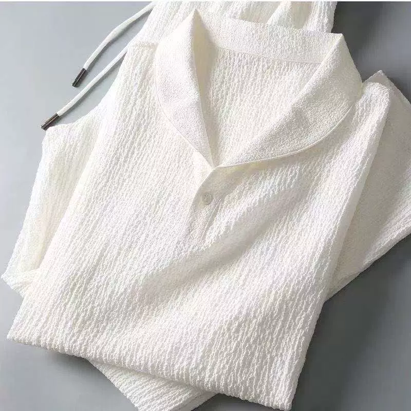 套装男2026新款夏季薄款休闲运动套装男时尚短袖长裤潮流轻奢