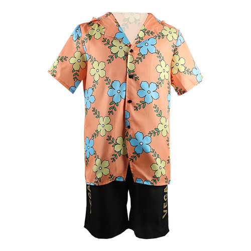 Pirate King cosplay new anime episode egg head Sanji cosplay ACG future island summer casual beachwear