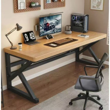 实木电脑桌台式书桌卧室家用电竞桌子长方形学生写字桌双人办公桌