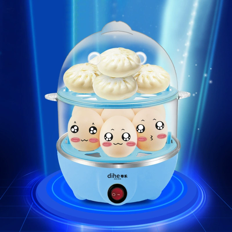 Двухслойная Однослойная Пароварка для яиц, яичный котел с автоматическим отключением питания, мини-бытовая машина для завтрака на пару на 1 человека, яичный суп, артефакт