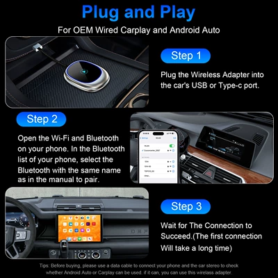 connectivity box, Simsiz CarPlay və Android Auto