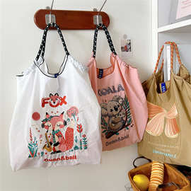 【大号】包包女春秋刺绣购物袋休闲手提单肩包简约通勤百搭大容量