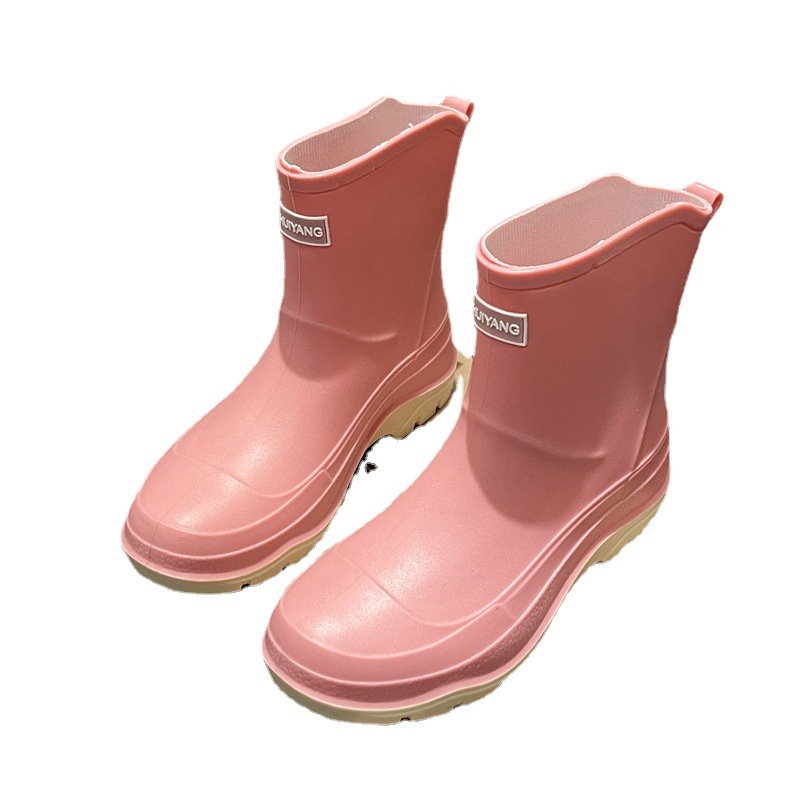 Vīriešu apavi, īsas caurules, neslīdoši, ūdensnecaurlaidīgi apavi, kā arī samta silti lietus zābaki, virtuves darba gumijas apavi, četri gadalaiki_voghion.com