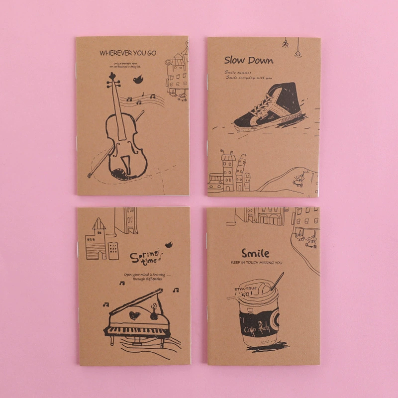 Cartoon book, stationery, small handheld notebook for students