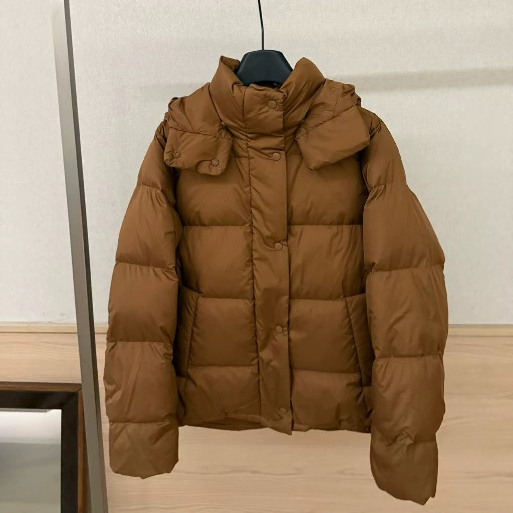 Куртка с капюшоном для отдыха, slim fit, пух из утки
