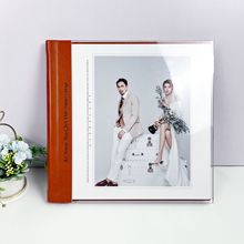 婚纱照相册来图私人定制透明亚克力婚庆纪念册影楼旅游毕业照相册