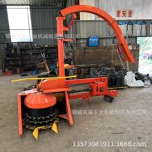 拖拉机带侧挂青储机圆盘割台玉米秸秆收割两行青贮机双圆盘割台