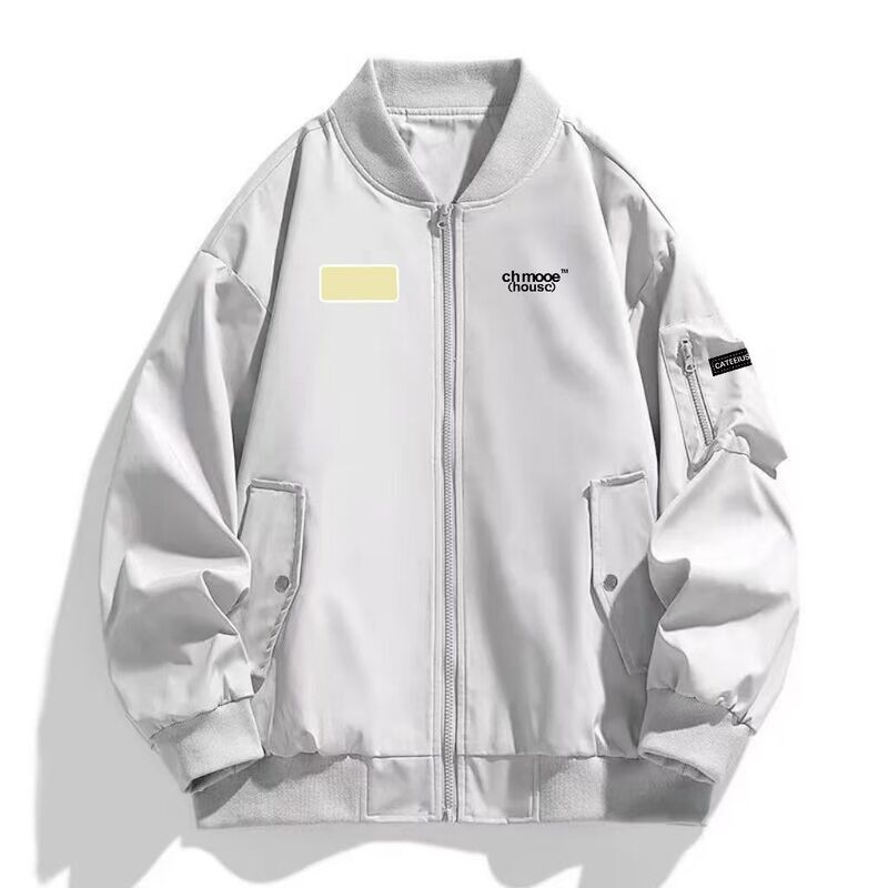 2025 Retro Letter Bomber Jacket Autumn and Winter Men and Women Couple Style Trendy Brand Loose Velvet Baseball Jacket