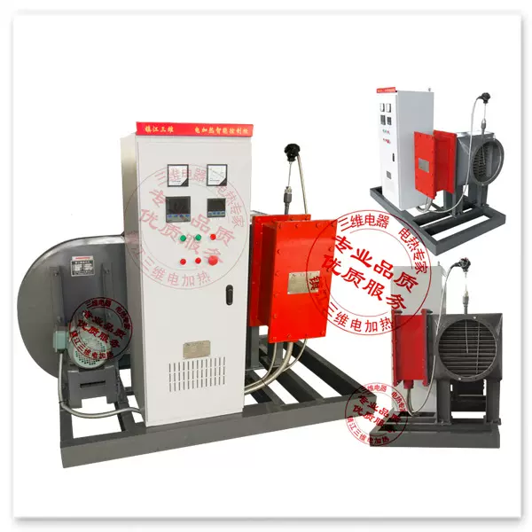 50KW风道式空气电加热器橡胶厂烘房维持温度风道式空气电加热器