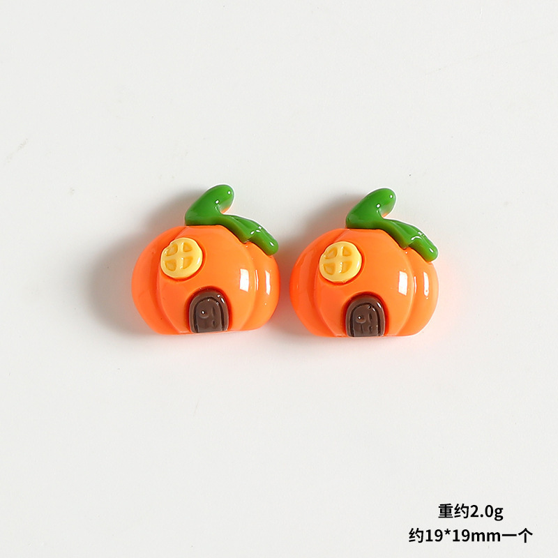 ハロウィンカボチャ魔女帽子ゴースト城樹脂アクセサリー手作り diy 素材ヘアアクセサリー携帯電話ケースパッチ|undefined
