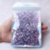 3×7mm small package of 1200 pieces, transparent light purple