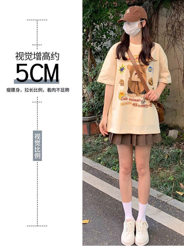 (Lengthened + Pants + Zipper + Button) Pleated Skirt Uniform Skirt Half Skirt Spring and Summer Short Skirt Autumn and Winter