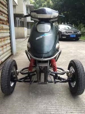 Modified Three-Wheeler and Four-Wheeler Electric Vehicle Parts, Go-Kart Handlebar Steering, Front Suspension Steering, 4.00-10 Tires