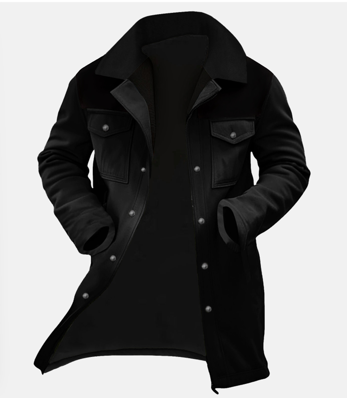 7152#черный сплошной цвет