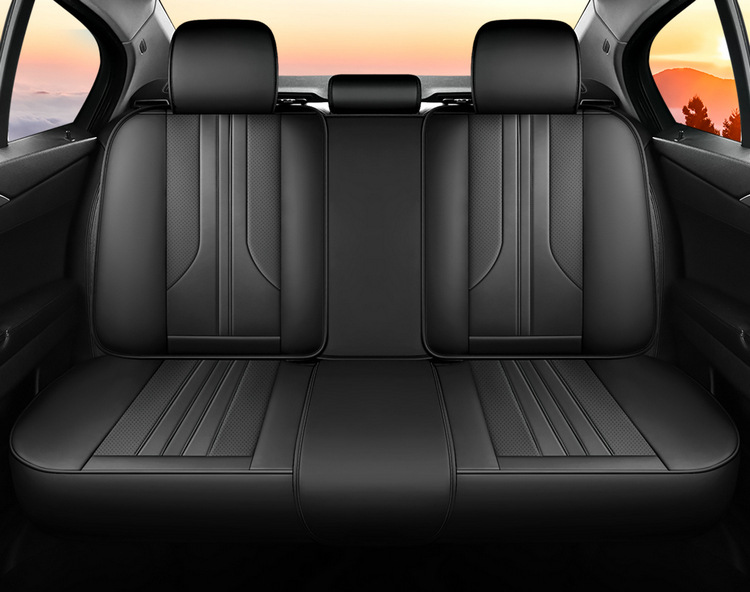 Car Nappa Leather Full-Coverage Seat Cushion, All-Season Universal Model, Light Luxury High-End Car Seat Cushion, Seat Cover, Protective Cover