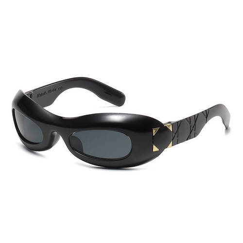 小框嘻哈太阳镜2024新款欧美潮流时尚跨境朋克风眼镜个性防晒墨镜