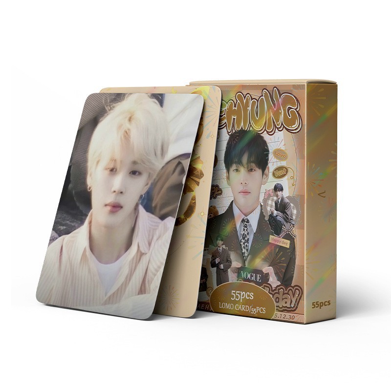 Cadena total, una gran cantidad de stock, 55 hojas de tinta BT SK IVE ATEEZ KPOP, estrellas coreanas alrededor de LOMO