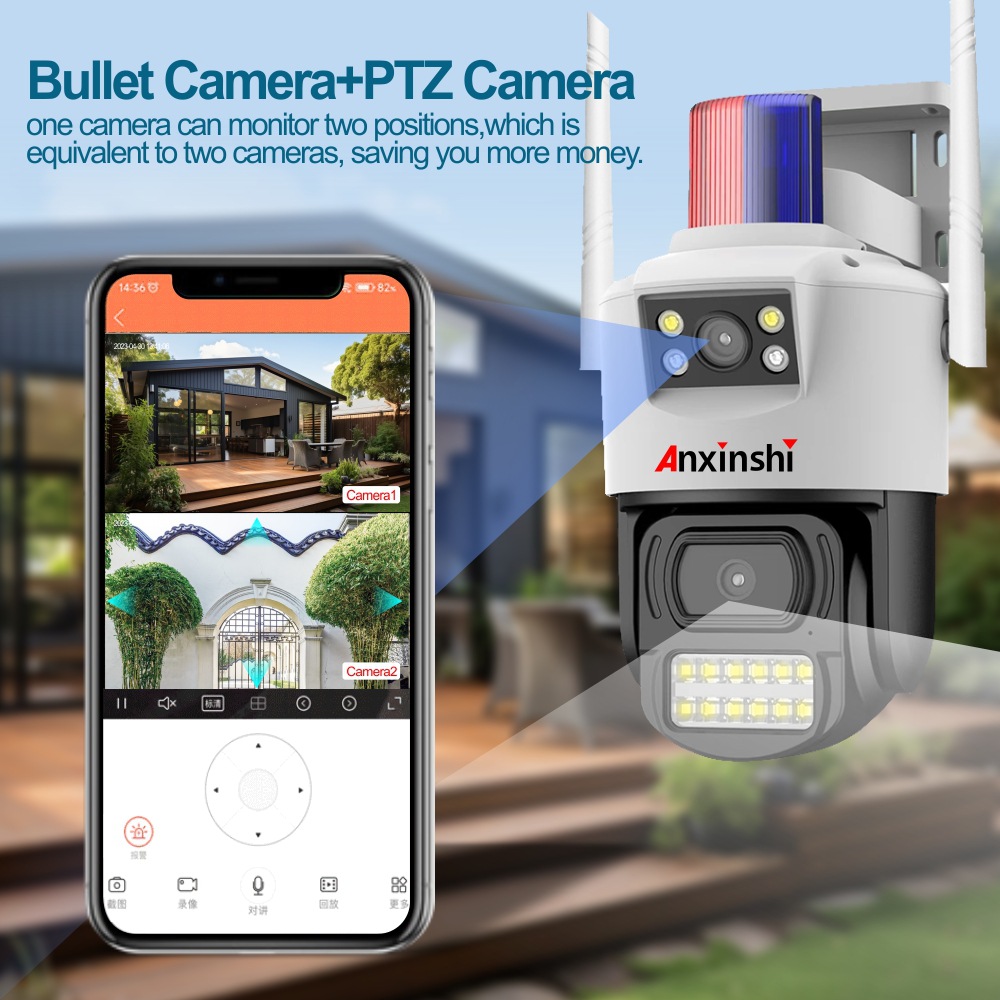 Smart Home Netzwerkkamera Wifi/4G Wireless Wasserdicht Nachtsicht CCTV Sicherheitskamera V380