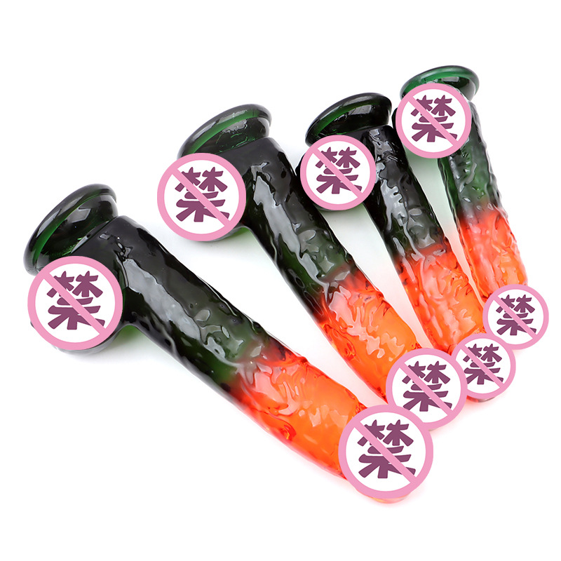 Jingyao Soft Realistic Dildo, TPE Manual Insertion Toy for Adults, Colored Finish — detail image 10