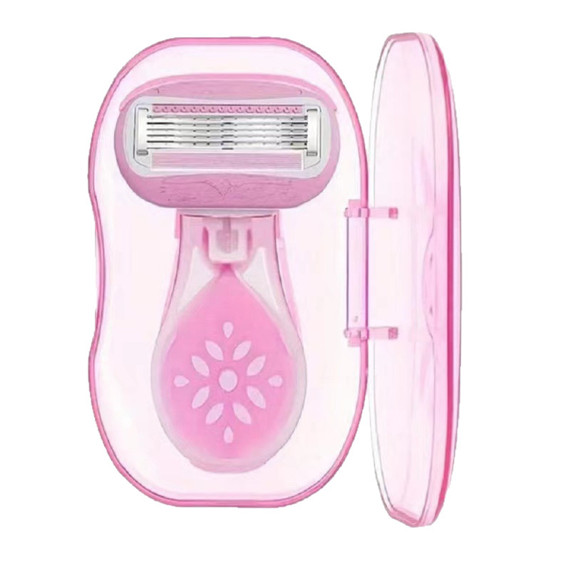 ファッショナブルな新しいシェル 5 層女性用シェーバー手動シェーバー脱毛器脇毛シェービングボディヘア在庫あり|undefined