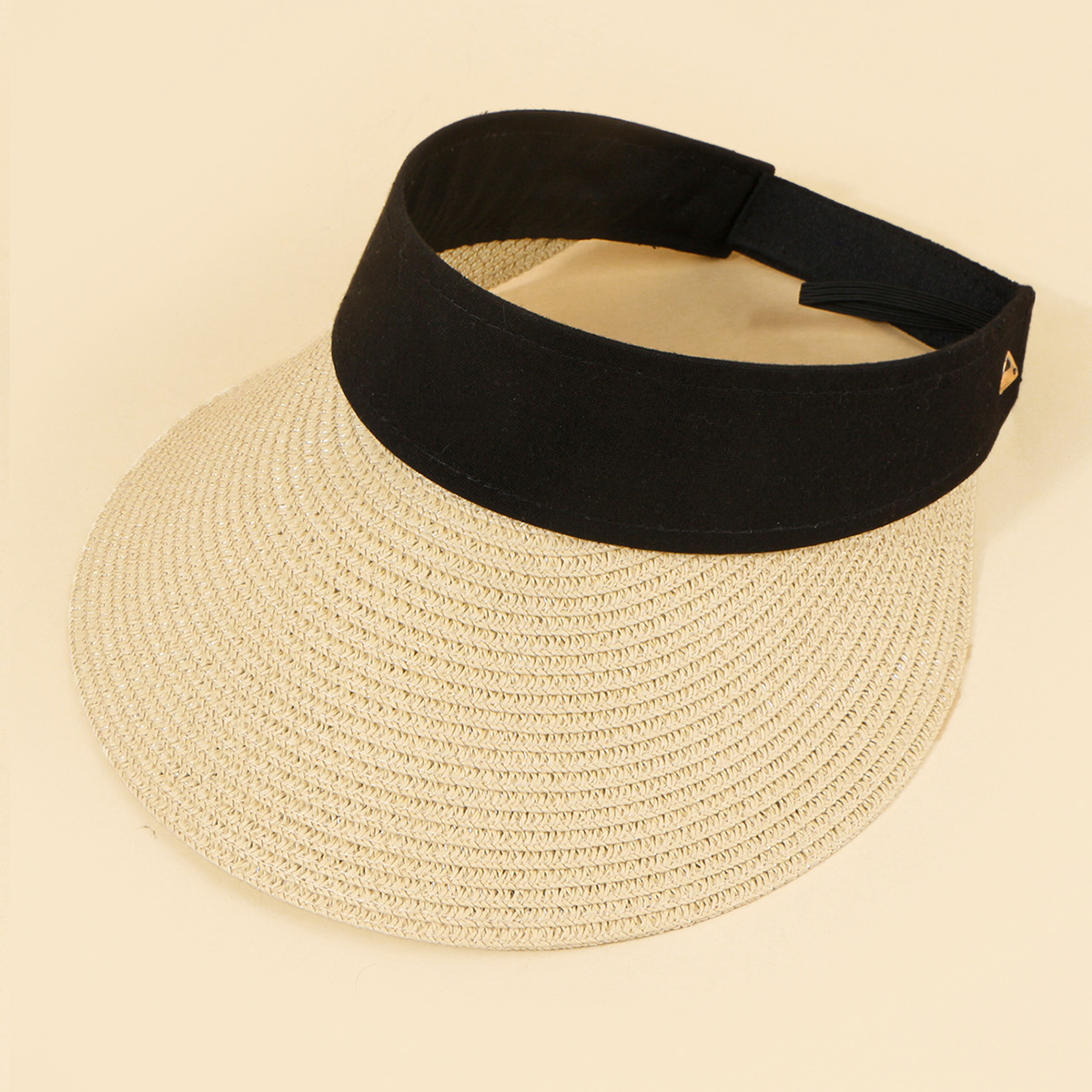 Fashion Wide Brim Breathable Sunscreen Sunshade Empty Top Straw Hat display picture 5