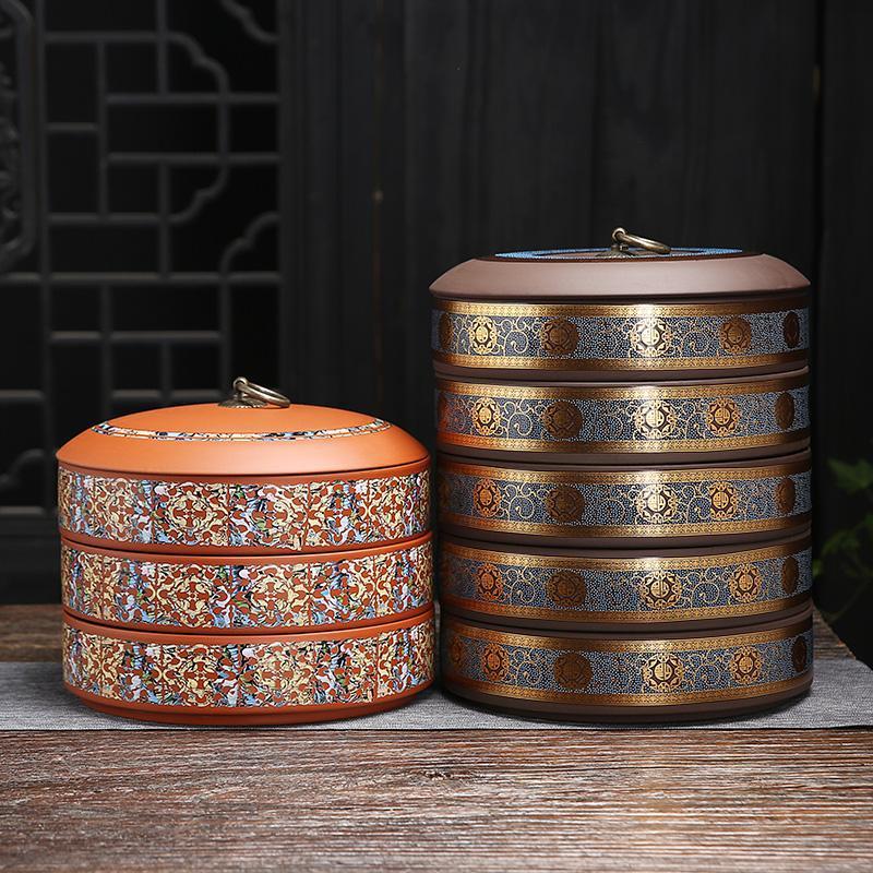 Pu'er tea cakes Stack Large Seven cakes White tea Tea Box Tea Packaging box Tea pot household