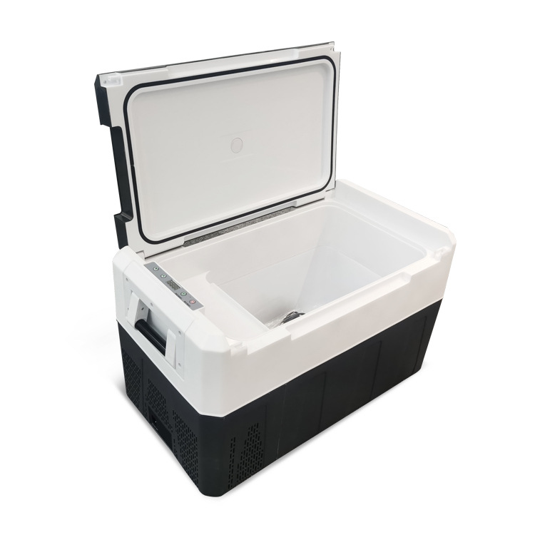Nuevo 35L/45L acampar al aire libre de gran capacidad pequeño refrigerador del coche hogar de doble uso portátil compresor refrigerador