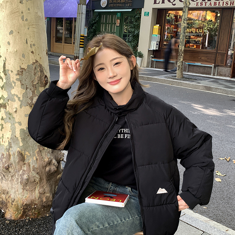 Vintage americano de alta calle ropa de algodón marca de moda ropa de invierno suelta gruesa chaqueta de calentamiento abrigo de pan