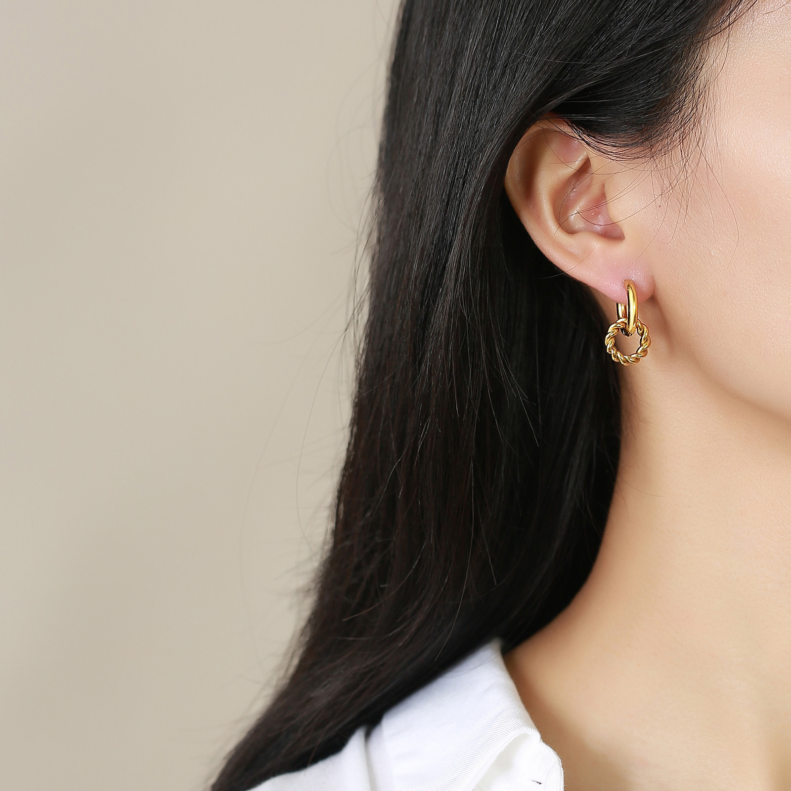 9g Weight 304 Stainless Steel Ear Needle Material Charm Sleeper Hoop Earrings, Drop Earrings Classification 1 Pair Quantity Holiday, Daily Occasion 304 Stainless Steel Material Star, Moon, Heart Shape Pattern Women's Gender Casual, Simple Style Style 1 Pair Casual Simple Style Star Moon Heart Shape 304 Stainless Steel Drop Earrings 11