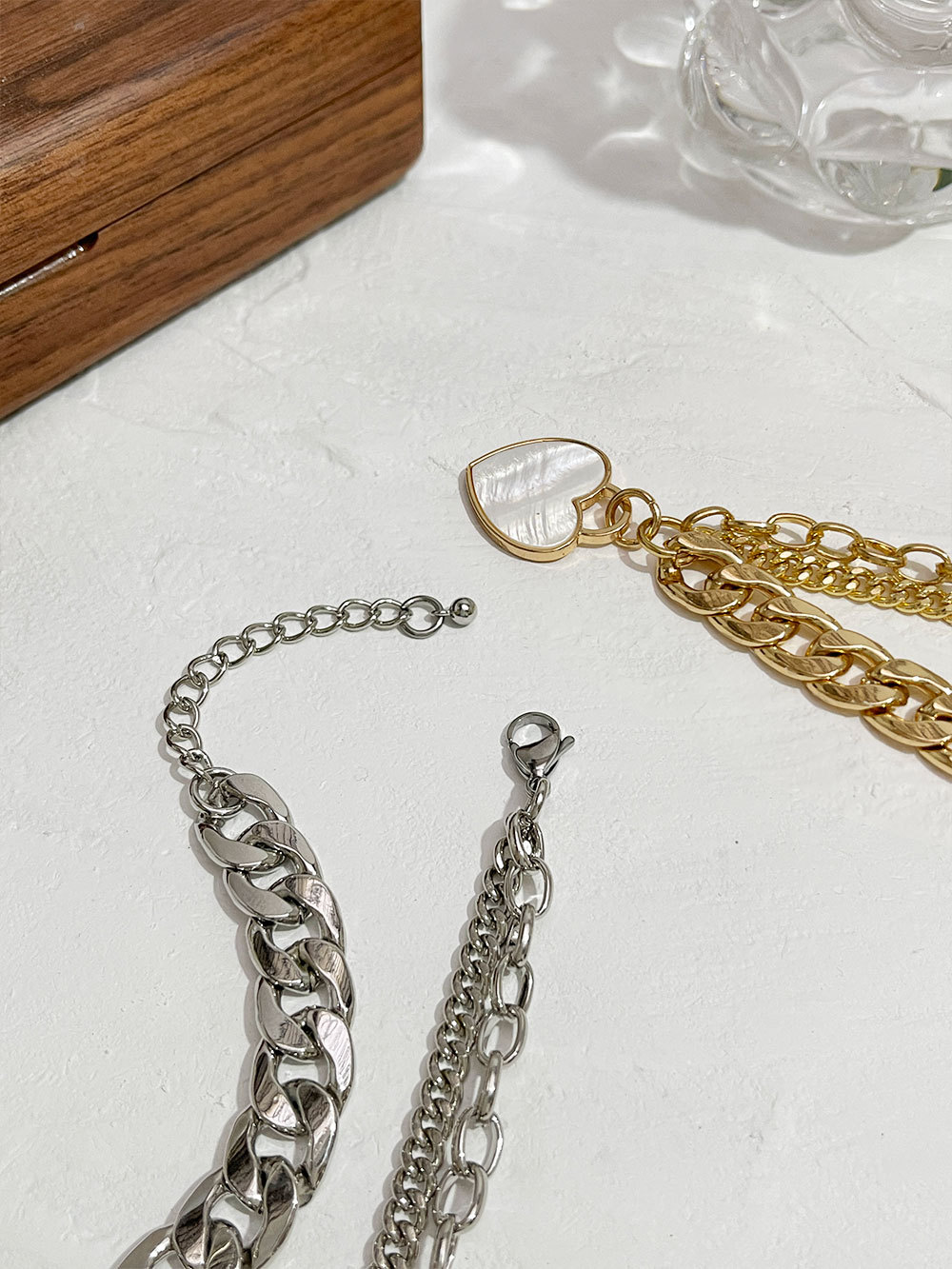 1 Piece Fashion Heart Shape Alloy Shell Plating Chain Womenu0027S Pendant Necklace