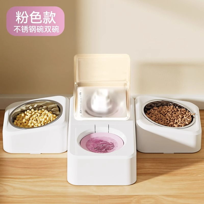 Tacos de cerámica para perros, alimentadores de mascotas, bebedores de agua para perros pequeños y medianos, perros gatos, cuenca para perros, artículos para mascotas, casas de agua, tres tazones