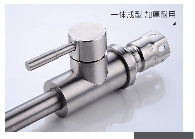 The 304 stainless steel kitchen hot and cold water faucet, single cold washing basin and sink can be rotated undefined