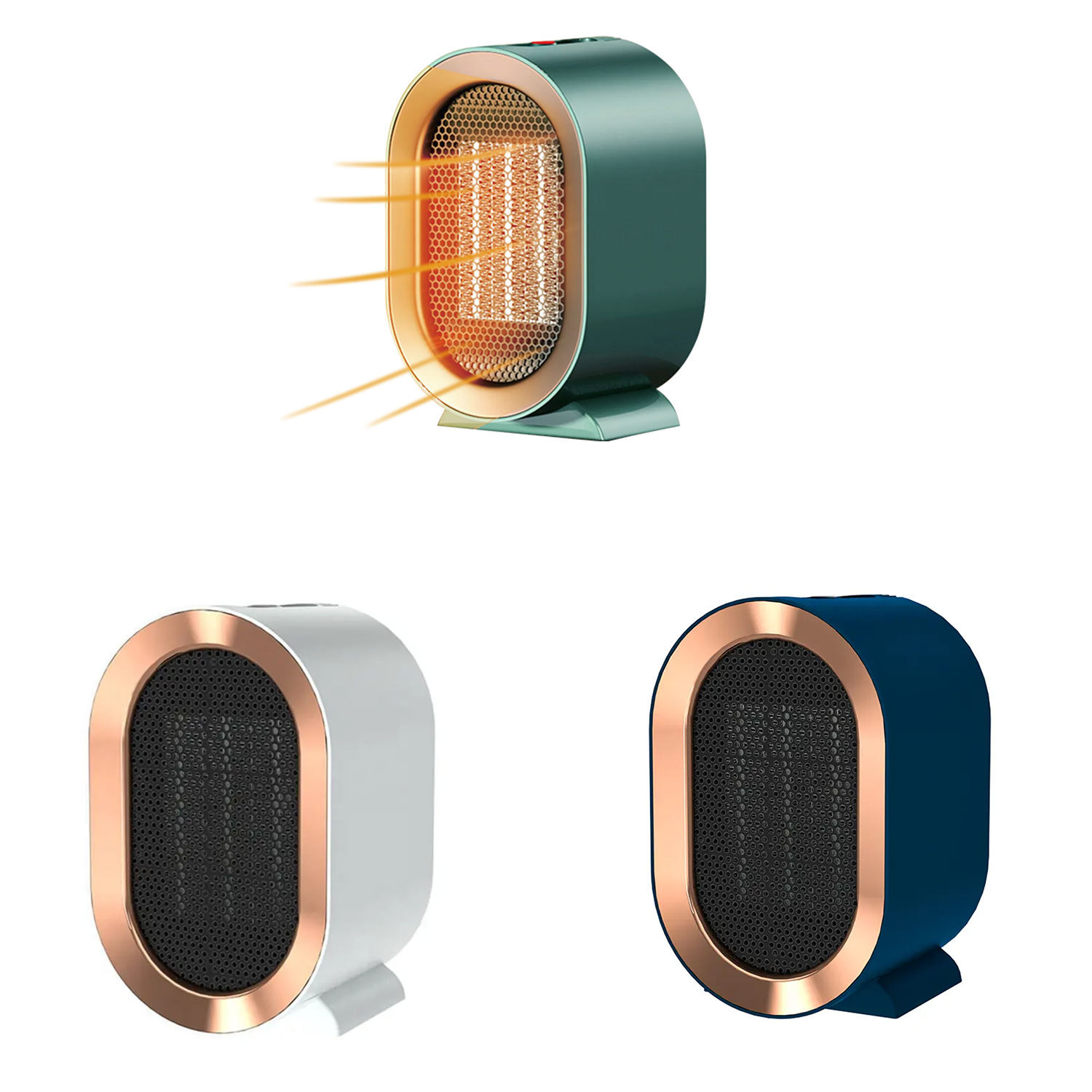 Mini ventilador de calefacción eléctrica portátil práctico para oficina y hogar, calentador transfronterizo