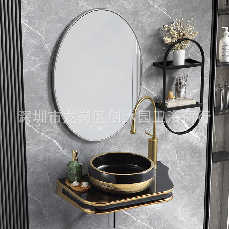 lavabo de cerámica colgante lavabo image 4