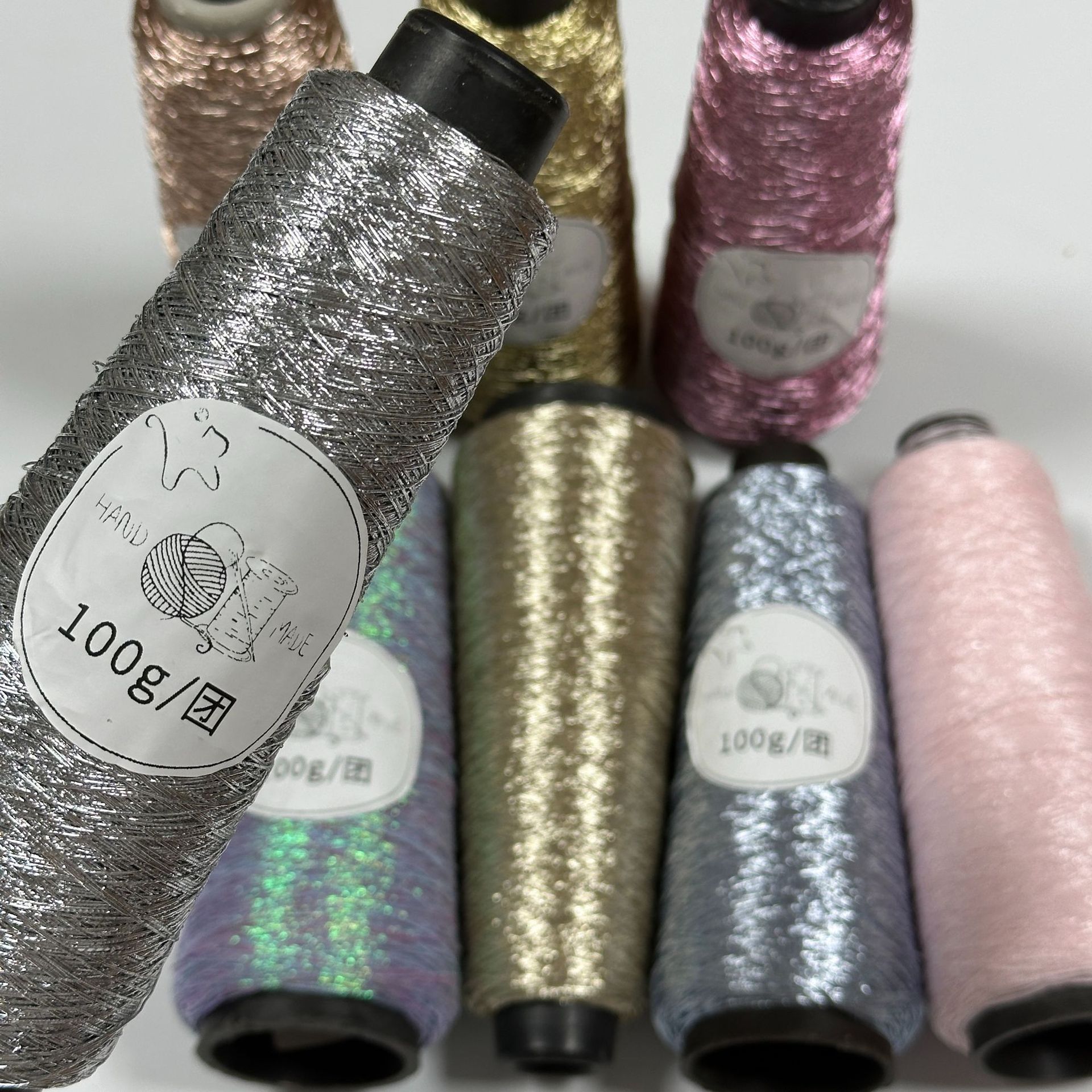 Summer Broken Silver Small Silver Wrapped fever Gold and Silver Wire Yarn Core-spun Wire Sparkling Steel Wire Ball Wire Hand-woven diy