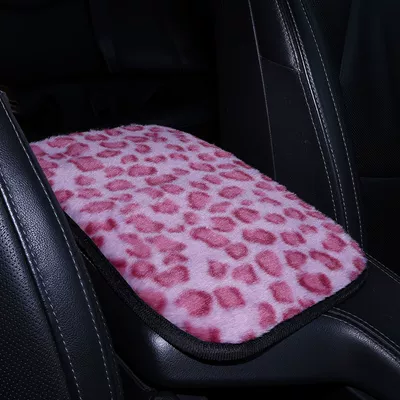 Cross-Border Car Armrest Box Mat Armrest box pad - armrest-cushion-rose-red