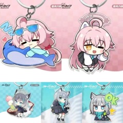 ブルーファイル アズールファイル 周辺キーホルダー 星野白子 アロナ アニメ アクリルバッグペンダント