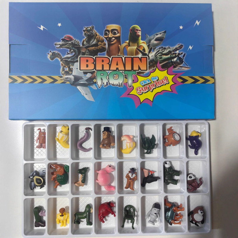 跨境新品 第二代24款山海经木棍人通通通摆件玩具袋装280g|undefined
