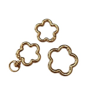 Plum blossom spring ring open ring luggage hardware accessories bag with connecting buckle jewelry hanging buckle