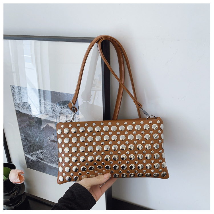 Cross-border Bags 2025 New Model Studded Shiny Small Square European And American Style With Wide Shoulder Strap_voghion.com
