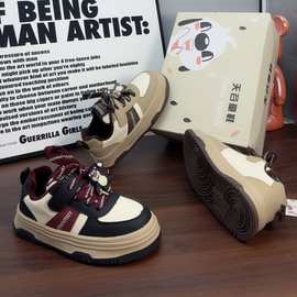 天谷品牌童鞋2024新款二棉男童运动鞋女童板鞋防滑底片运动鞋批发